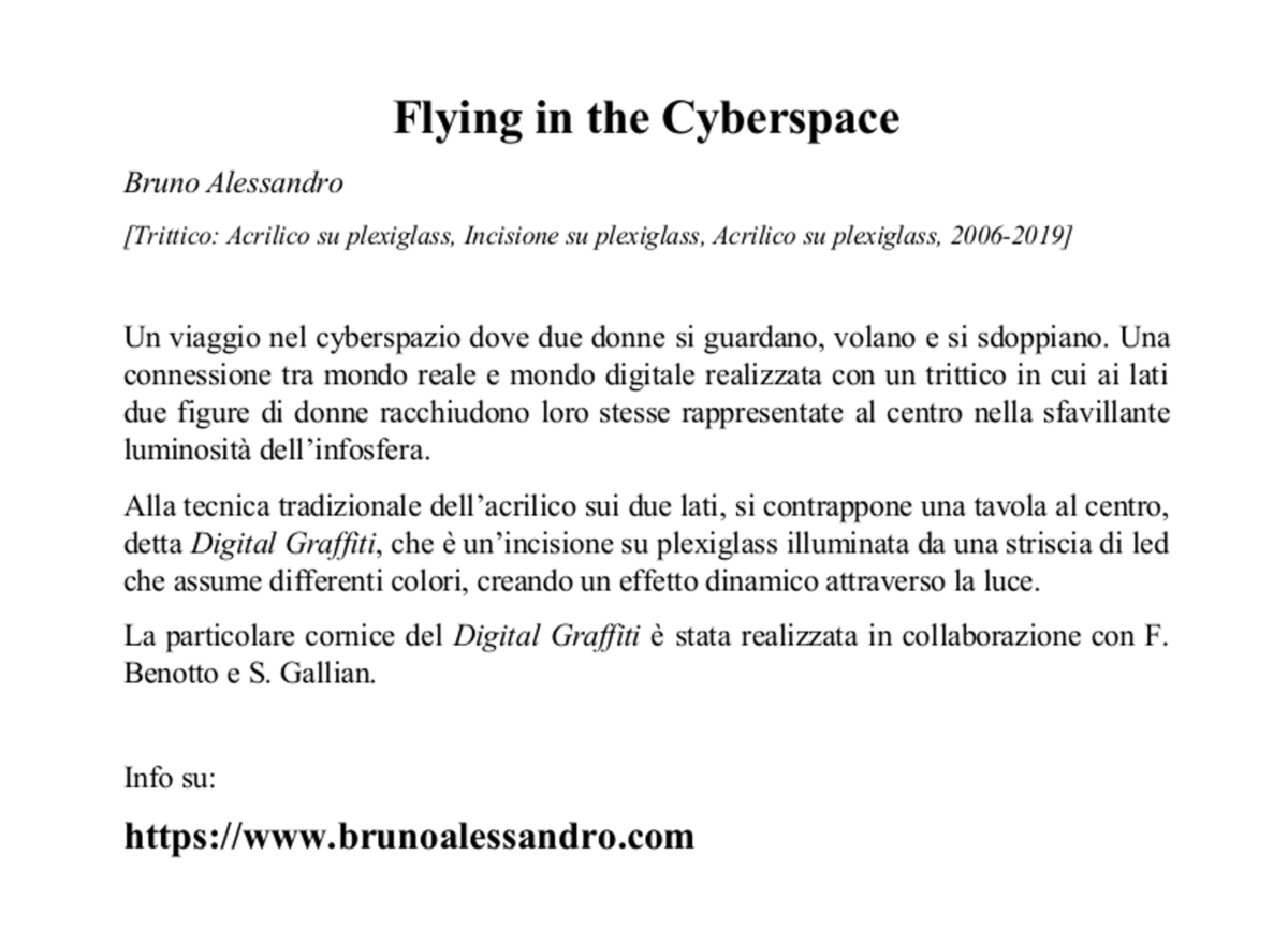 Flying in the Cyberspace (testo)