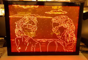 In the cyberspace (orange), 2019